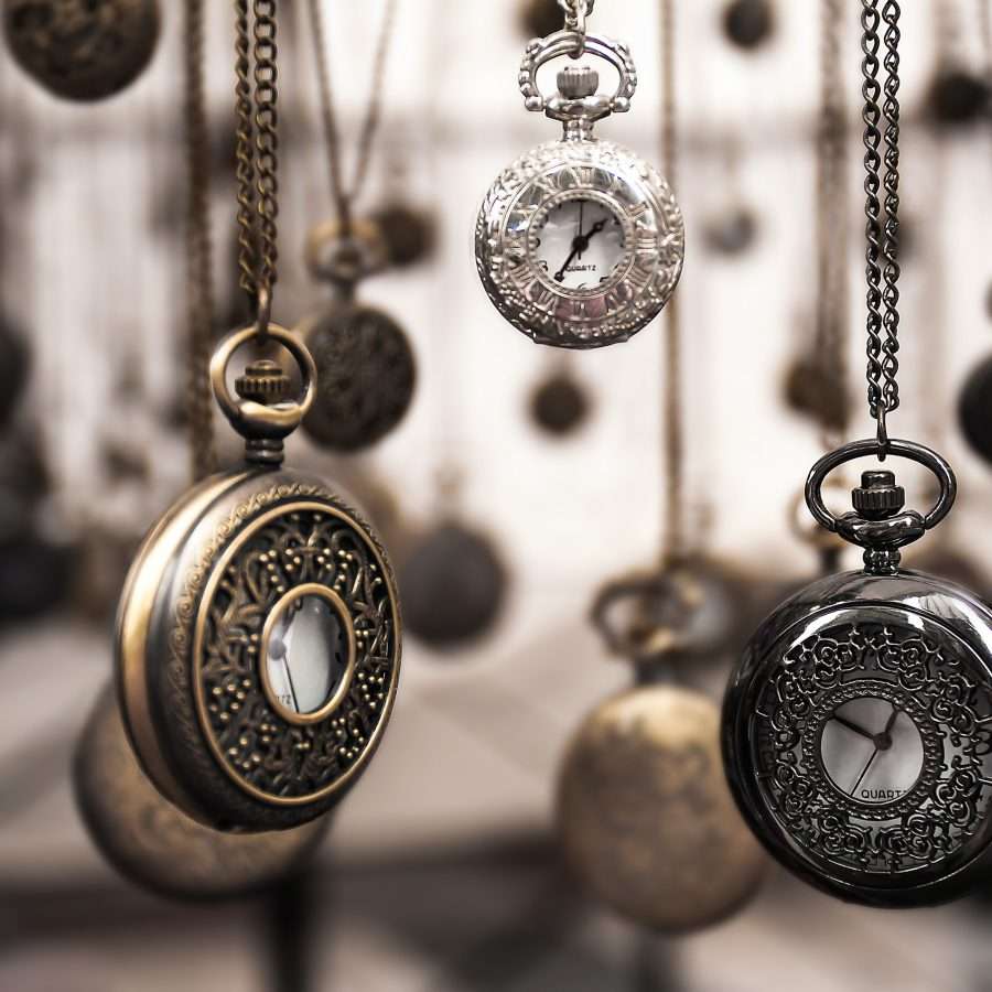 assorted silver-coloured pocket watches