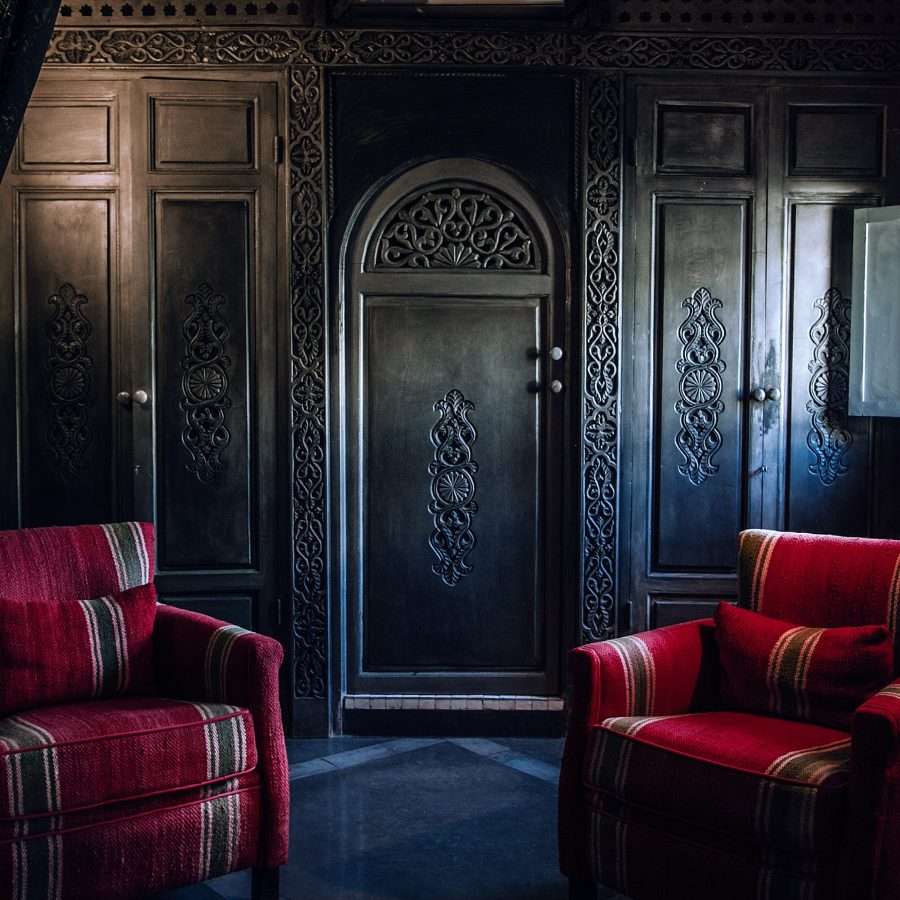 Vintage interior of cosy room in the hotel