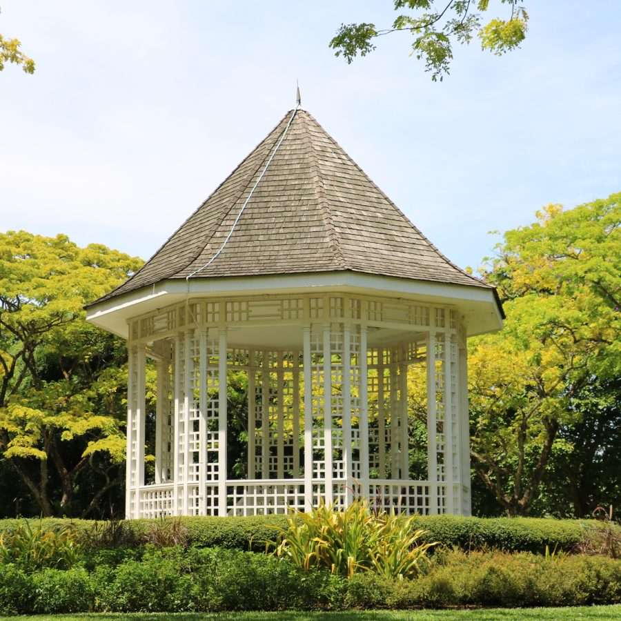  White Wooden Shed in the Middle of the Park during Day Time